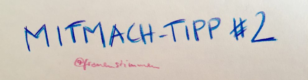 Mitmach-Tipp #2