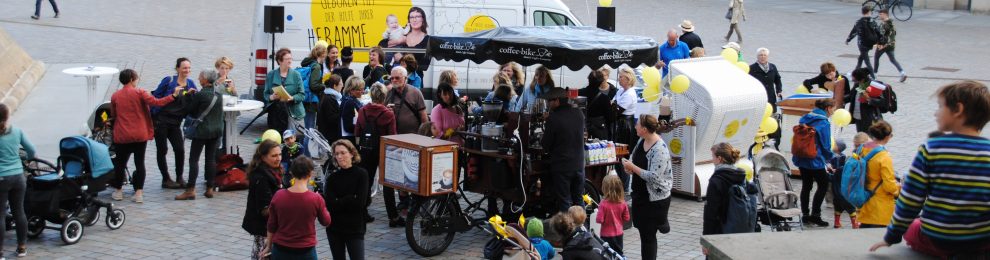 Tourstop des Info-Bus vom Deutschen Hebammenverband in Potsdam – ein Rückblick