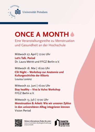 Flyer "Once a month"