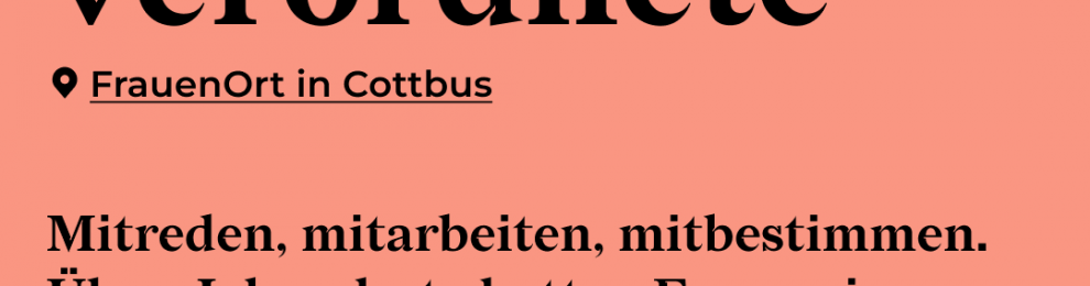 #FrauenOrteFreitag: Die ersten weiblichen Stadtverordneten in Cottbus