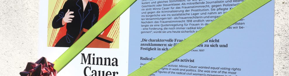 Neuer FrauenOrt für die Frauenrechtlerin und Demokratin Minna Cauer in Freyenstein – Feierliche Tafelenthüllung am 08.09.2023 um 14 Uhr