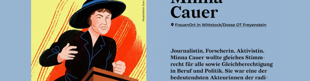 #FrauenOrte Freitag: Minna Cauer