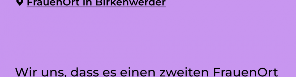 #FrauenOrteFreitag: Neuer FrauenOrt für Frida Winckelmann! Einladung zur Enthüllung am 14. November