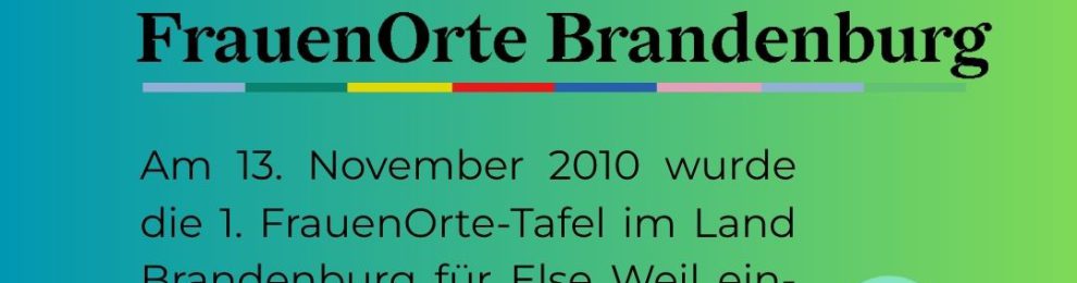 15 Jahre FrauenOrte im Land Brandenburg