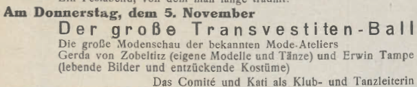 Erster trans FrauenOrt für Gerda von Zobeltitz