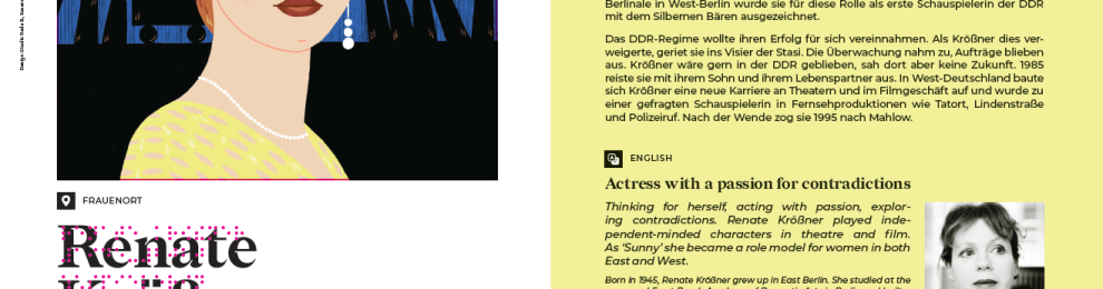 53. FrauenOrt für Renate Krößner